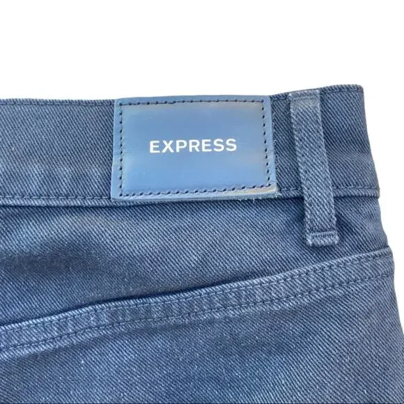 Express Super High Waisted Black Mom Jeans Size 12 - Picture 6 of 12